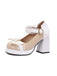 Mary Jane Color Block Chunky Heel Shoes: timeless vintage elegance she makes her own