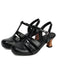 Mary Jane Cutout Ankle T-Strap Chunky Heels, vintage shoes, retro heels - perfect for women who love vintage and retro fashion