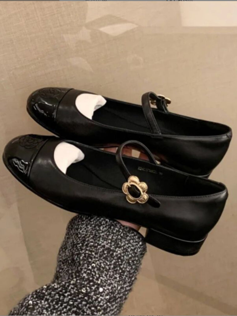 Mary Jane Thick Heel Leather Shoes — vintage style that transcends decades