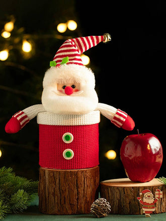 Merry Christmas Cartoon Plush Knit Gift Box - vintage fashion, retro style