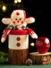 Merry Christmas Cartoon Plush Knit Gift Box - vintage fashion, retro style