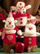 Merry Christmas Cartoon Plush Knit Gift Box - vintage fashion, retro style