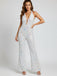 Metallic 1980s Leopard Halter Deep-V Backless Jumpsuit, vintage romper, retro jumpsuit - perfect for women who love vintage and retro fashion