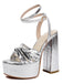 Metallic Disco Platform High Heel Shoes - vintage shoes, retro heels