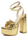Metallic Disco Platform High Heel Shoes - vintage shoes, retro heels