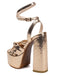 Metallic Disco Platform High Heel Shoes - vintage shoes, retro heels