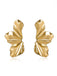 Metallic Liquid Petal Statement Earrings, vintage fashion, retro style - perfect for women who love vintage and retro fashion