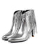 Metallic Tassel Pointed Toe Stiletto Chelsea Boots - vintage fashion, retro style