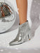 Metallic Tassel Pointed Toe Stiletto Chelsea Boots, vintage fashion, retro style, classic design, women, elegant