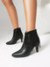 Metallic Tassel Pointed Toe Stiletto Chelsea Boots, vintage fashion, retro style - perfect for women who love vintage and retro fashion