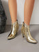 Metallic Tassel Pointed Toe Stiletto Chelsea Boots, vintage fashion, retro style - perfect for women who love vintage and retro fashion
