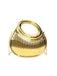 Metallic Top-Handle Chain Crossbody Bag - vintage fashion, retro style