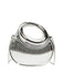 Metallic Top-Handle Chain Crossbody Bag - vintage top, retro blouse for vintage lovers
