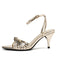 Mirrored Peep-Toe Strappy Sandals - vintage shoes, retro heels for vintage lovers