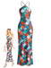 Multicolor 1930s Mermaid Scale Slip Dress - vintage dress, retro fashion, elegant style for vintage lovers