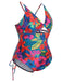 1940s Print One-Piece Swimsuit — because 1940s glamour never goes out of style