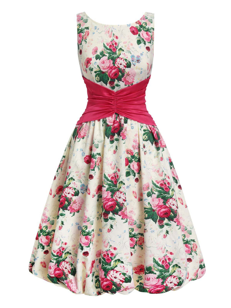 1950s Back Bow Antique Floral | 1950s | vintage dress, retro fashion