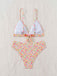 Multicolor 1950s Ditsy Floral Tie Back Bikini Set - vintage fashion, retro style