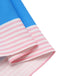 Multicolor 1950s Rainbow Striped Boat Neck Dress: where 1950s romance meets her modern spirit
