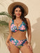 Multicolor 1950s Tropical Floral Bikini Set - vintage fashion, retro style
