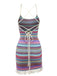 1960s Bohemian Drawstring Knit Straps Dress: where 1960s romance meets her modern spirit