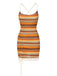 1960s Bohemian Drawstring Knit Straps Dress — the kind of 1960s dress that makes strangers smile