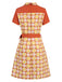 Multicolor 1960s Daisy Lapel Belt Dress, vintage dress, retro fashion - perfect for women who love vintage and retro fashion