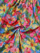 Multicolor 1960s Halter Floral Bow Heart Dress - vintage dress, retro fashion