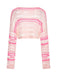 Multicolor 1960s Hollow Knitted Cover-Up Tops - vintage fashion, retro style