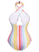 1960s Stripe Halter Swimsuit | 1960s | vintage swimsuit, retro beachwear