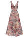She slips into this Multicolor 1970s Floral V-Neck Straps Nightgown and suddenly it's a 1970s daydream