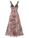 Multicolor 1970s Floral V-Neck Straps Nightgown, vintage fashion, retro style - perfect for women who love vintage and retro fashion