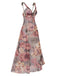 Multicolor 1970s Floral V-Neck Straps Nightgown, vintage fashion, retro style - perfect for women who love vintage and retro fashion
