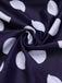 Navy Blue 1940s Polka Dot Halter Swimsuit: timeless style reimagined