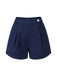 Navy Blue 1950s Solid Button Shorts, vintage fashion, retro style - perfect for women who love vintage and retro fashion