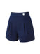 Navy Blue 1950s Solid Button Shorts, vintage fashion, retro style - perfect for women who love vintage and retro fashion