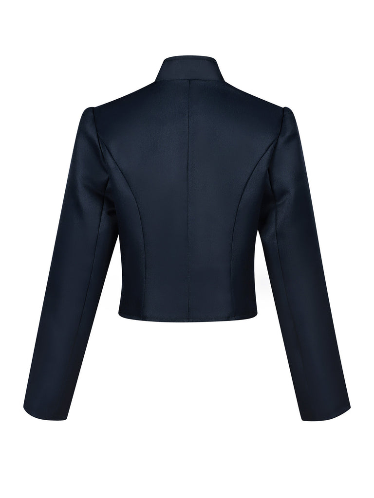 Navy Blue 1950s Vintage Jacket 2