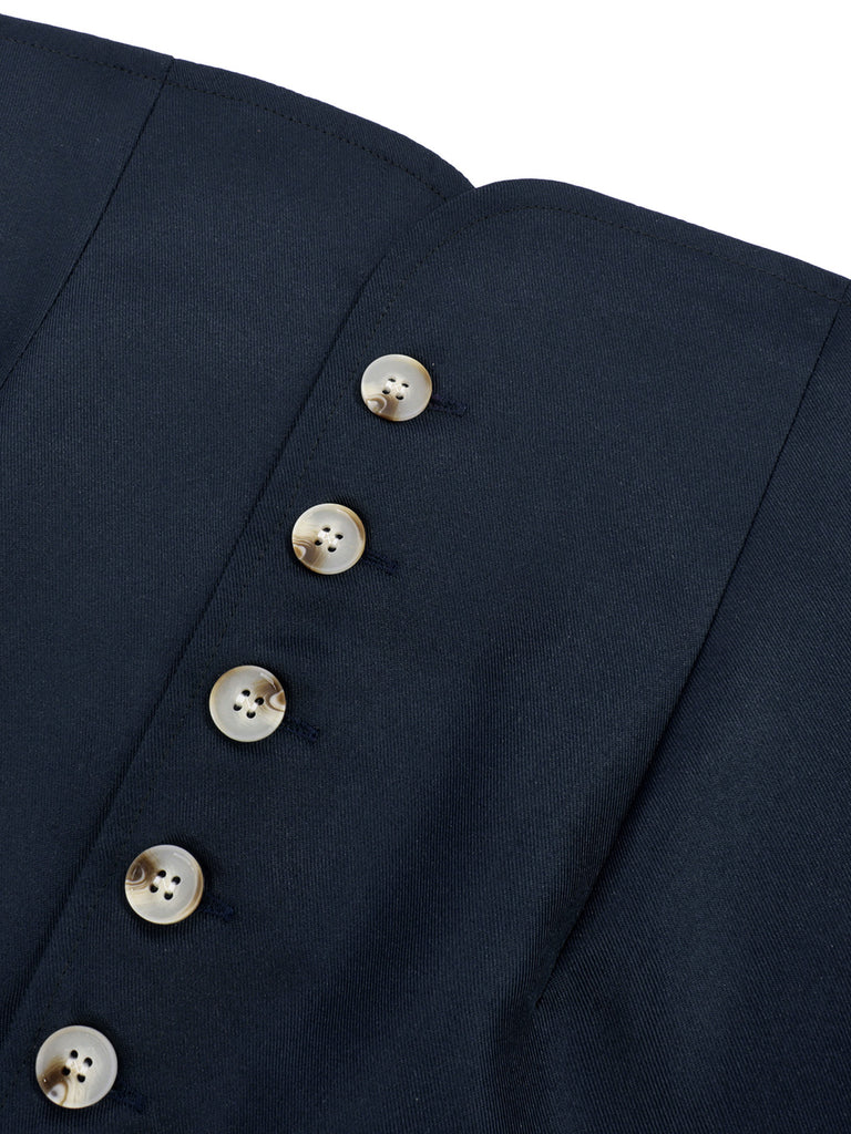 Navy Blue 1950s Vintage Jacket 5