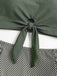 Olive Green 1940s Tie Front High-Waist Tankini Set, vintage tie, classic accessory - perfect for women who love vintage and retro fashion