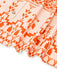 Orange 1940s Floral Print Lace-Up Cut-Out Dress — the kind of 1940s dress that makes strangers smile