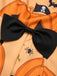 Orange 1950s Halloween Sleeveless Beading Dress — vintage elegance for the modern woman