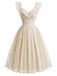 Orange 1950s Lace Vintage Classic Dress 2