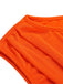 Orange 1960s Solid One Shoulder Sleeveless Dress, vintage dress, retro fashion - perfect for women who love vintage and retro fashion