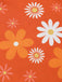 Orange 1960s Tie Neck Floral Sleeveless Dress: where 1960s romance meets her modern spirit