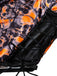 Orange 1970s Skull Lace Spaghetti Strap Bodysuit - vintage fashion, retro style