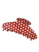 PVC Polka Dot Valentine's Shark Hair Claw - vintage fashion, retro style