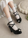 Patent Leather Bow Lolita High Heels — vintage style that transcends decades