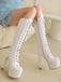 Patent Leather Sky-High Stiletto Boots - vintage fashion, retro style