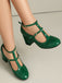 Patent T-Strap High Heel Pumps - vintage shoes, retro heels