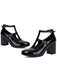 Patent T-Strap High Heel Pumps - vintage shoes, retro heels
